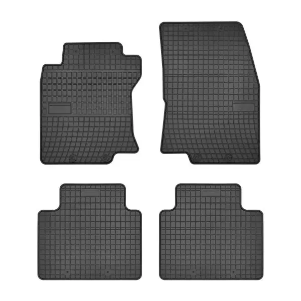 Calitate înaltă Covorase interior auto cauciuc 4 piese negre NISSAN X-TRAIL III T32 2013-2017