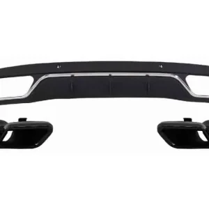 Difuzor Bara Spate Cu Ornamente tobe negre C63 Design compatibil cu Mercedes C-Class W205 S205 (2014-2018) Preț redus