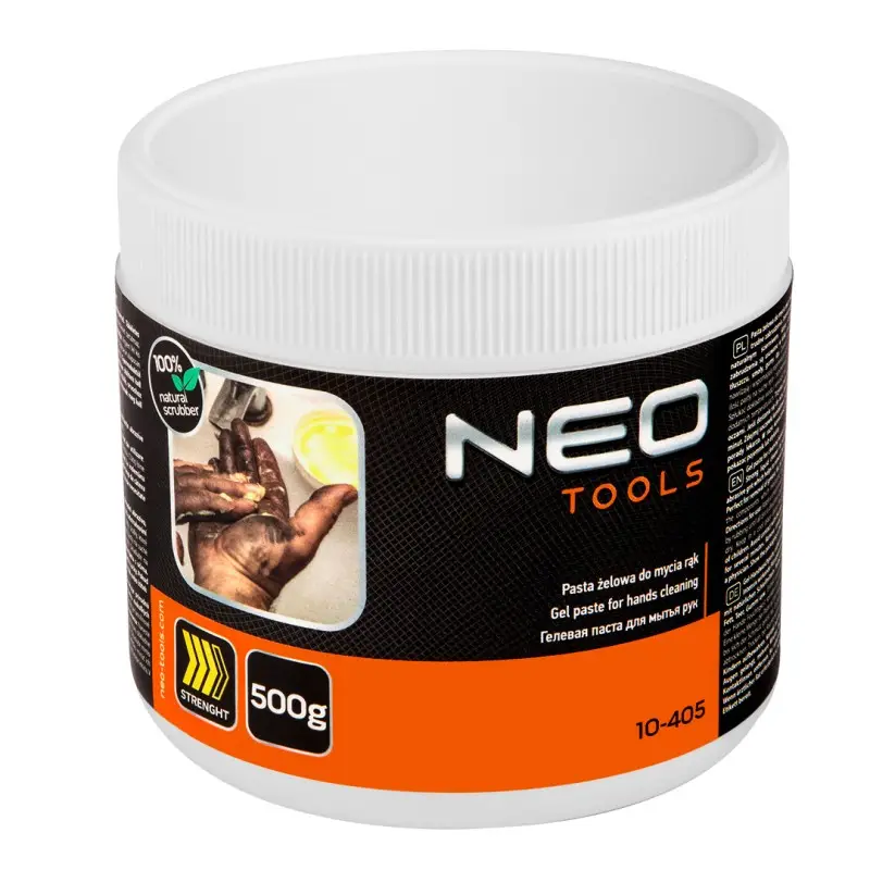 Pasta spalare maini, pentru indepartarea murdariei dificile si foarte dificile - gel galben, borcan 500g NEO TOOLS 10-405 HardWork ToolsRange Premium