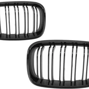 Grile negru lucios duble Design Piano compatibile cu BMW seria 1 model F20 F21 2011-2014 Ieftin