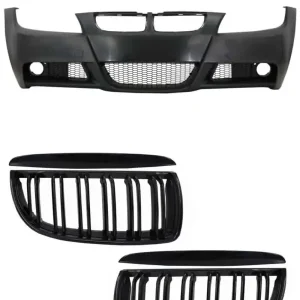 Bara fata M3 Design cu grile compatibil cu BMW Seria 3 E90 E91 Sedan Touring 2004-2008 Chilipir
