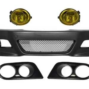 Bara fata + proiectoare ceata galben fumuriu + ornamente proiectoare compatibil cu BMW seria 3 Coupe/Cabrio/Sedan/Estate E46 1998-2004 M3 Design Cumpără online