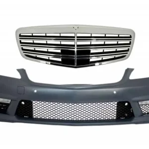 Bara fata cu grila S63 S65 Design compatibil cu Mercedes S-Class W221 2005-2011 Retur gratuit