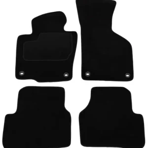 Expediere rapidă Presuri auto mocheta 4 piese negre Volkswagen Passat B6 B7 CC 03.2005-10.2011