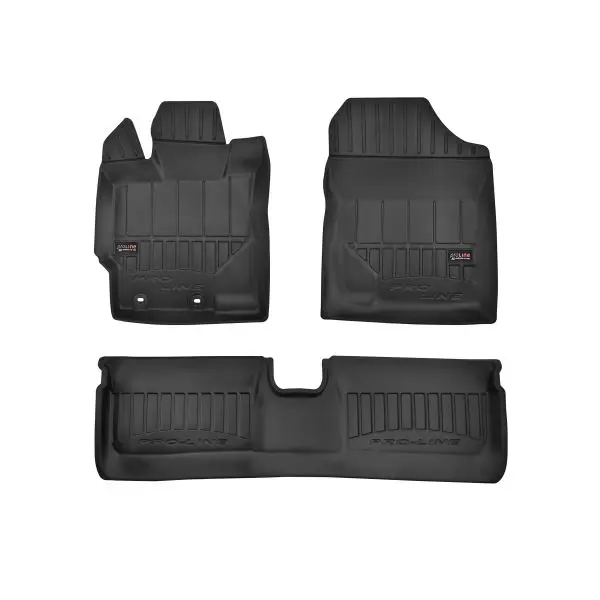 Covorase interior auto 3D negre pentru TOYOTA YARIS III (fara Hyb) fabricatie 09.2011 – 08.2020 Ofertă limitată