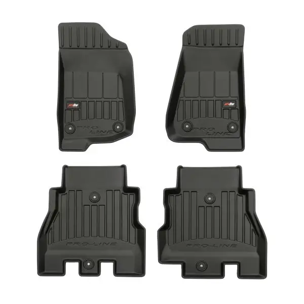 Covorase interior auto 3D ProLine negre JEEP WRANGLER IV fabricatie 11.2017+ Transport gratuit