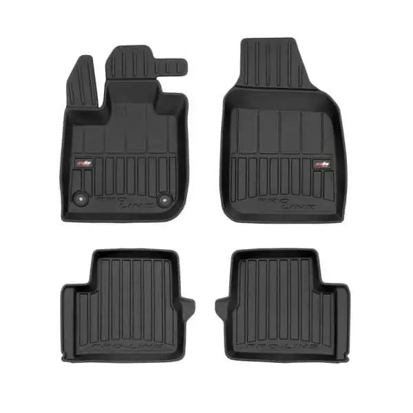 Plată sigură Covorase interior auto 3D ProLine negre FIAT 500E Hatchback 10.2020+