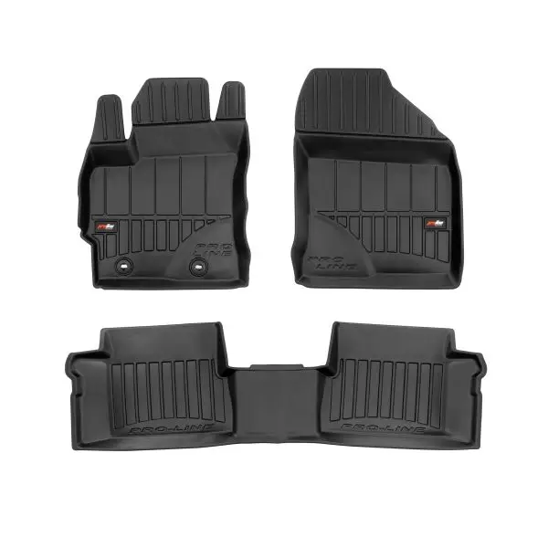 Cumpărături sigure Covorase interior auto 3D negre pentru TOYOTA AURIS 10.2012-12.2018
