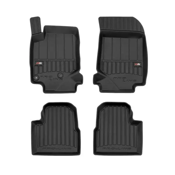 Plată securizată Covorase interior auto 3D negre pentru CITROEN C4 III Hatchback 10.2020+