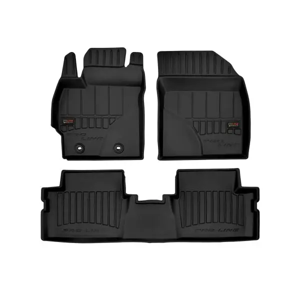 Covorase interior auto 3D negre Toyota Corolla X SEDAN 2007 – 07.2013 Cel mai bun preț