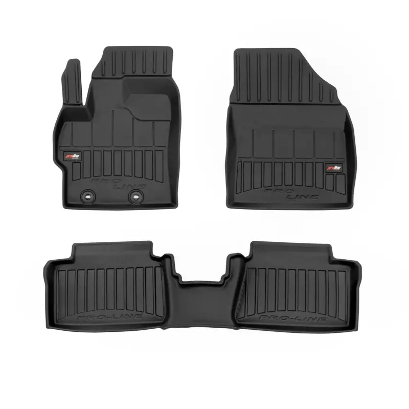 Plată sigură Covorase interior auto 3D negre pentru TOYOTA YARIS Cross SUV 09.2021+