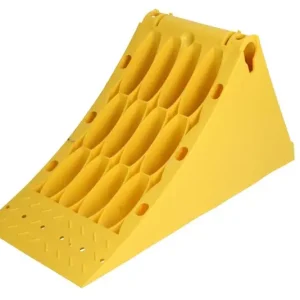 Cala blocare roata G46, plastic, 390mm,200mm,160mm, galben Livrare gratuită