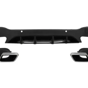 Difuzor bara spate ormanete tobe crom compatibil cu MERCEDES Benz GLC X253 SUV 2015-2019 Reducere de preț