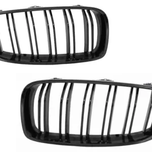 Grile negru lucios duble Design Piano compatibile cu BMW seria 4 model F32 F33 F36 2013-03.2019 Livrare rapidă