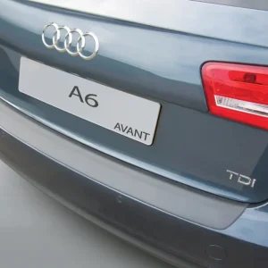 Plată securizată Protectie Bara Spate Compatibila Audi A6 C7 2011-2014 Combi (Negru)