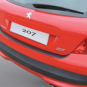 Protectie Bara Spate Compatibila Peugeot 207 2006-2014 Hatchback 3/5 Usi (Negru) Lichidare de stoc