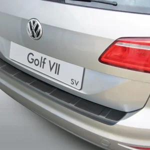 Protectie Bara Spate Compatibila Volkswagen Golf Mk7 Sportsvan 2013-2020 Monovolum (Negru Cu Model) Promoție