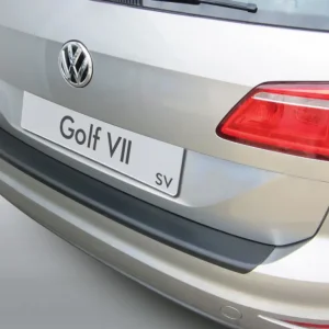 Plată securizată Protectie Bara Spate Compatibila Volkswagen Golf Mk7 Sportsvan 2013-2020 Monovolum (Negru)