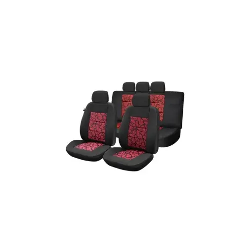 Mai ieftin SET HUSE SCAUN PREMIUM LUX - ROSU