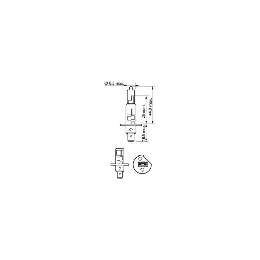 BEC FAR H1 55W 12V VISION (cutie) PHILIPS Ofertă limitată