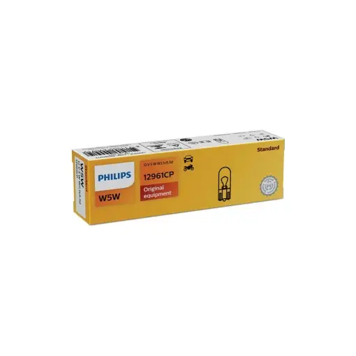 BEC FARA SOCLU W5W 12V SET 10 buc PHILIPS Livrare gratuită