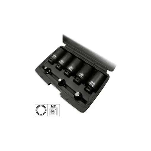 Comandă acum SET DE 8 TUBULARE SI CAPETE XZN 1/2`DE IMPACT JBM