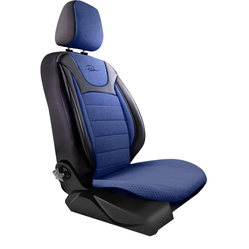 Set huse scaune auto Panda Prestige negru-albastru, 11 piese Ofertă