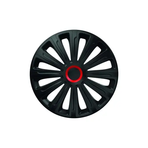 SET CAPACE ROTI 15` NEGRE CU INEL ROSU TREND Cumpărături sigure
