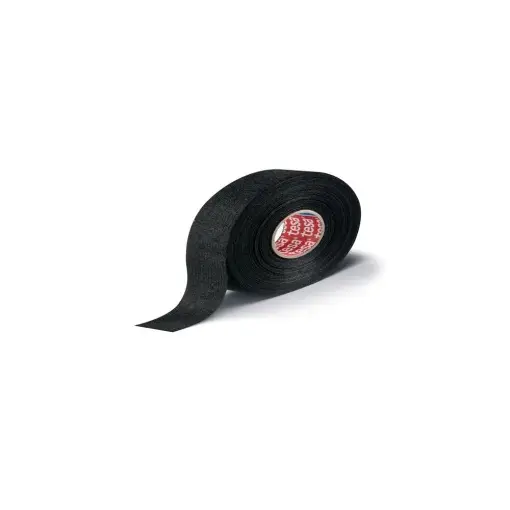 BANDA TEXTILA CABLAJE NEAGRA25M/19MM - REZISTENTA 105C Chilipir