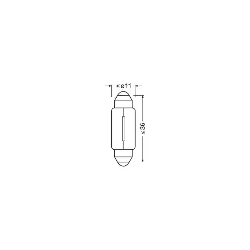 Super ofertă BEC CAMION 24V C5W ORIGINAL SET 10 BUC OSRAM