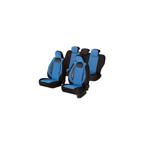 SET HUSE SCAUN RACING ALBASTRU Plată securizată