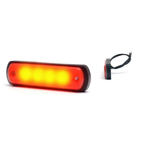 Discount LAMPA GABARIT LED 1342 W189N, 12V-24V, POZITIE ROSU WAS