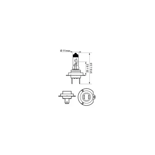 Super ofertă SET 2 BECURI FAR H7 55W 12V RACING VISION GT200 PHILIPS