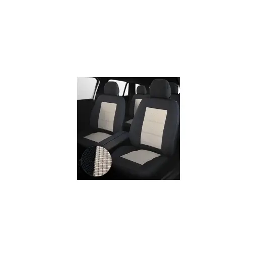 Expediere rapidă SET HUSE SCAUN PREMIUM LUX NEGRU-BEJ UMB3