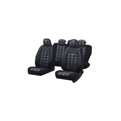SET HUSE SCAUN SPORT NEGRU-ALBASTRU Livrare rapidă