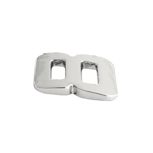 ORNAMENT AUTO 3D. CIFRA 8. 26 MM. CROMAT Expediere rapidă