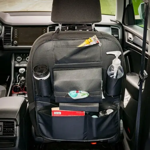 Preț mic ORGANIZATOR SCAUN AUTO MULTIFUNCTIONAL NEGRU