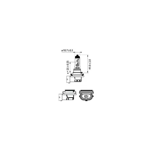 Reducere BEC FAR H11 12V 55W WHITE VISION ULTRA (blister) PHILIPS