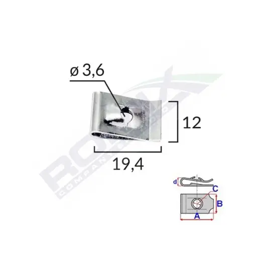 CLIPS METALIC FIXARE UNIVERSAL SET 25 BUC Retur gratuit