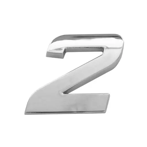 ORNAMENT AUTO 3D. CIFRA 2. 26 MM. CROMAT Cel mai bun preț