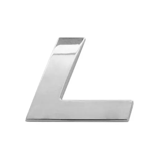 ORNAMENT AUTO 3D. LITERA L. 26 MM. CROMAT Chilipir