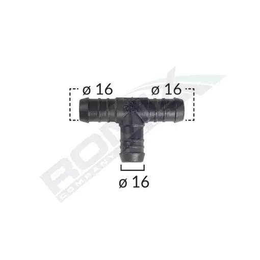 CONECTOR TEU FURTUN CONDUCTE DIAMETRU 16 MM SET 5 BUC Ofertă de sezon