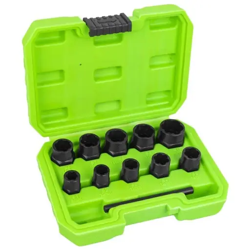 SET TUBULARE TWIST DE 3/8` PENTRU EXTRACTIE A PIULITELOR SI SURUBURILOR DE BLOCARE JBM Livrare expres