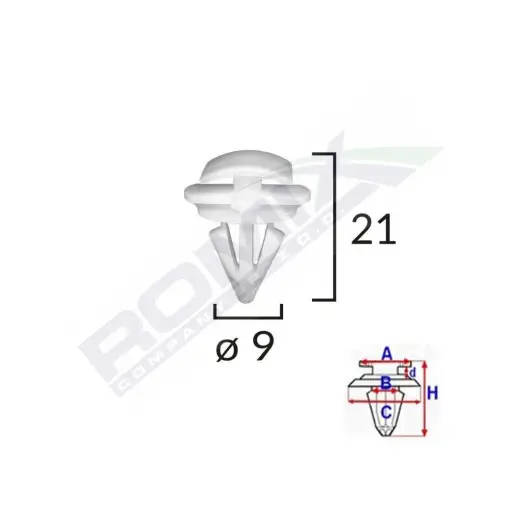 CLIPS DE PRAG EXTERIOR PENTRU PASSAT B6 SET 10 BUC Noutate