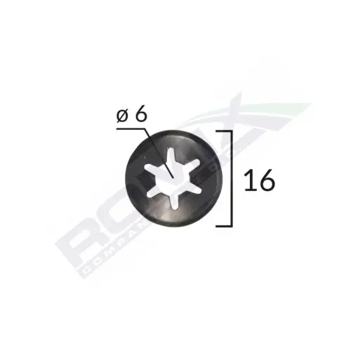 SAIBA FIXARE TAPITERIE UNIVERSAL - NEGRU - 16MM SET 25 BUC Preferatul clienților