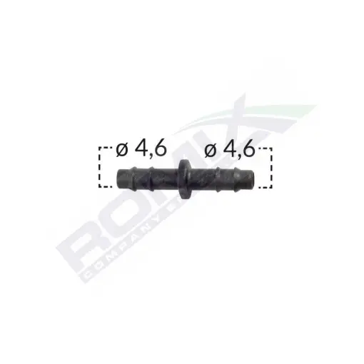 Plată securizată CONECTOR FURTUN LINIAR UNIVERSAL 4.6MM - NEGRU SET 10 BUC