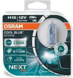 Calitate înaltă SET 2 BECURI 12V H15 55/15 W COOL BLUE INTENSE NextGen OSRAM