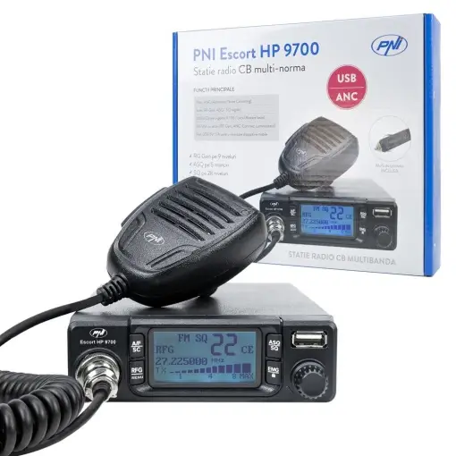 STATIE RADIO CB PNI ESCORT HP 9700 12/24V, USB, ANC, ASQ, MUFA DE BRICHETA INCLUSA Bestseller