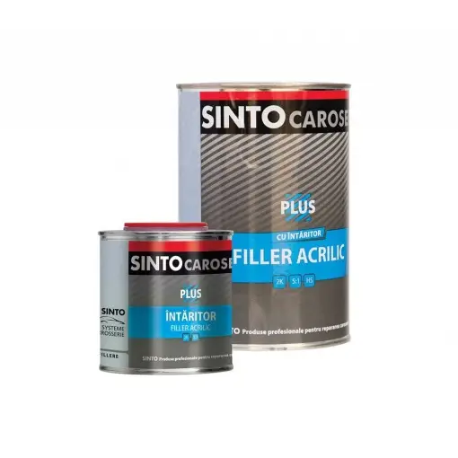 FILLER ACRILIC 'PLUS' 5:1 CU INTARITOR, NEGRU (0.75L + 0.15L) SINTO Ofertă