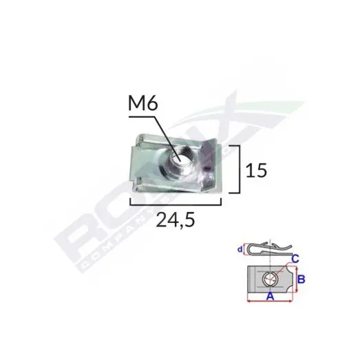 Ieftin CLIPS METALIC FIXARE PENTRU AUDI/BMW SI UNIVERSAL SET 10 BUC